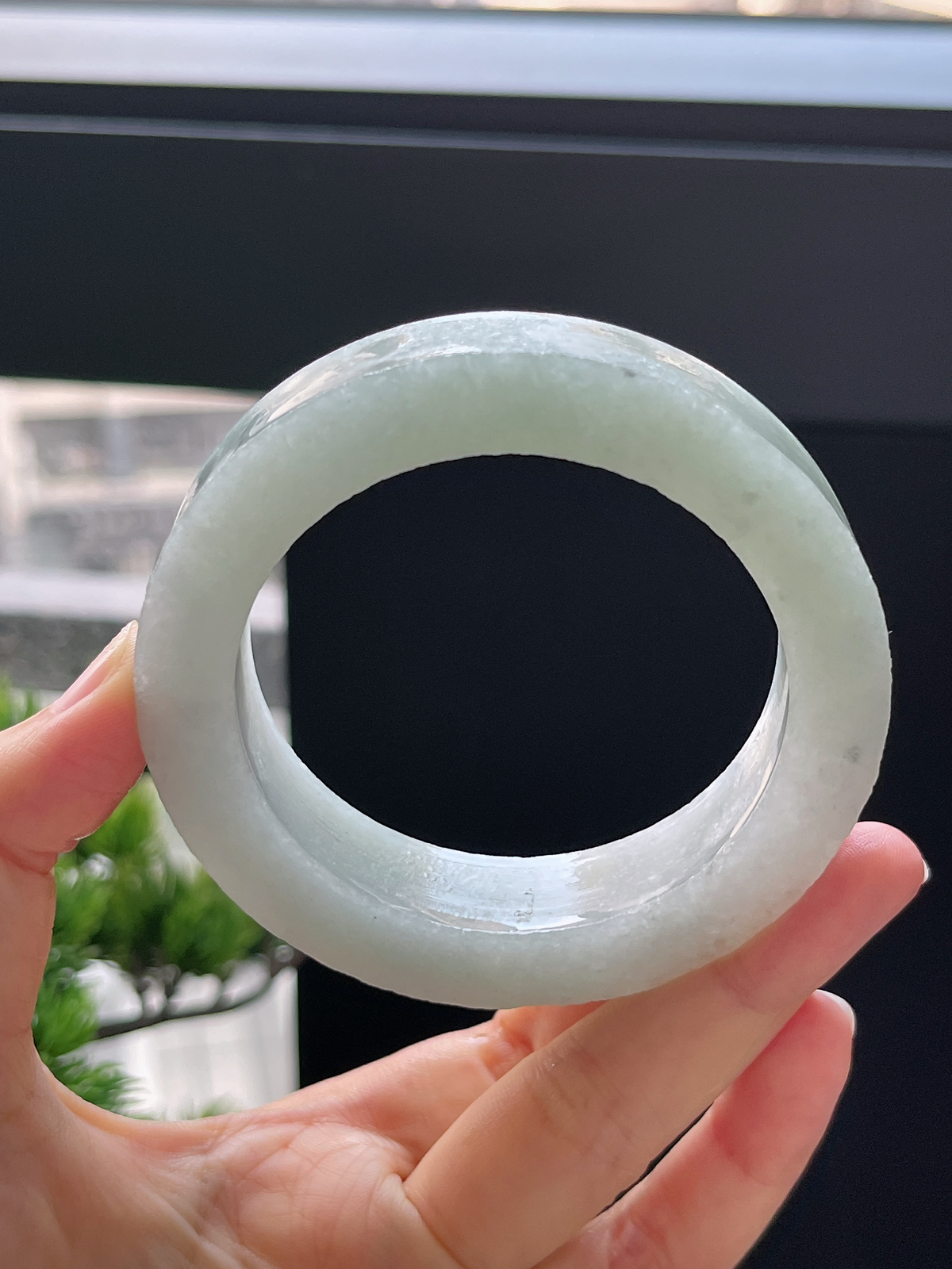 翡翠板料，⭕️正圈最大做59.5，圆条最大做55.5