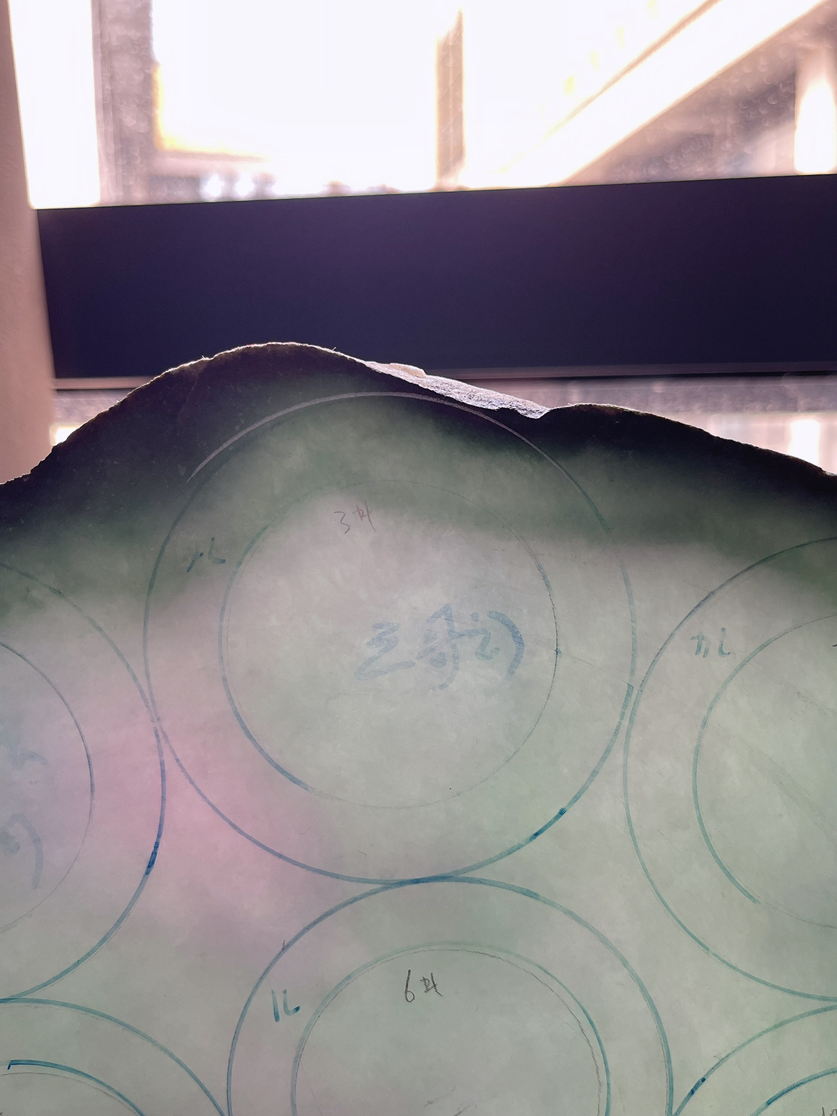 翡翠板料，⭕️正圈最大做60，圆条最大做56