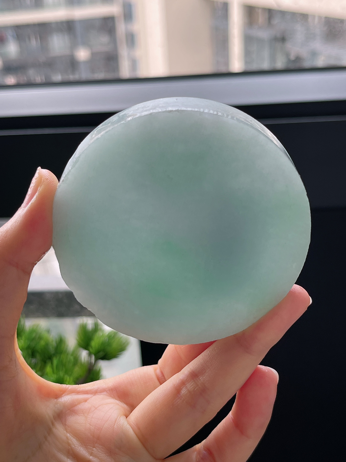 翡翠镯饼，正圈最大做56.5，圆条最大做52.5