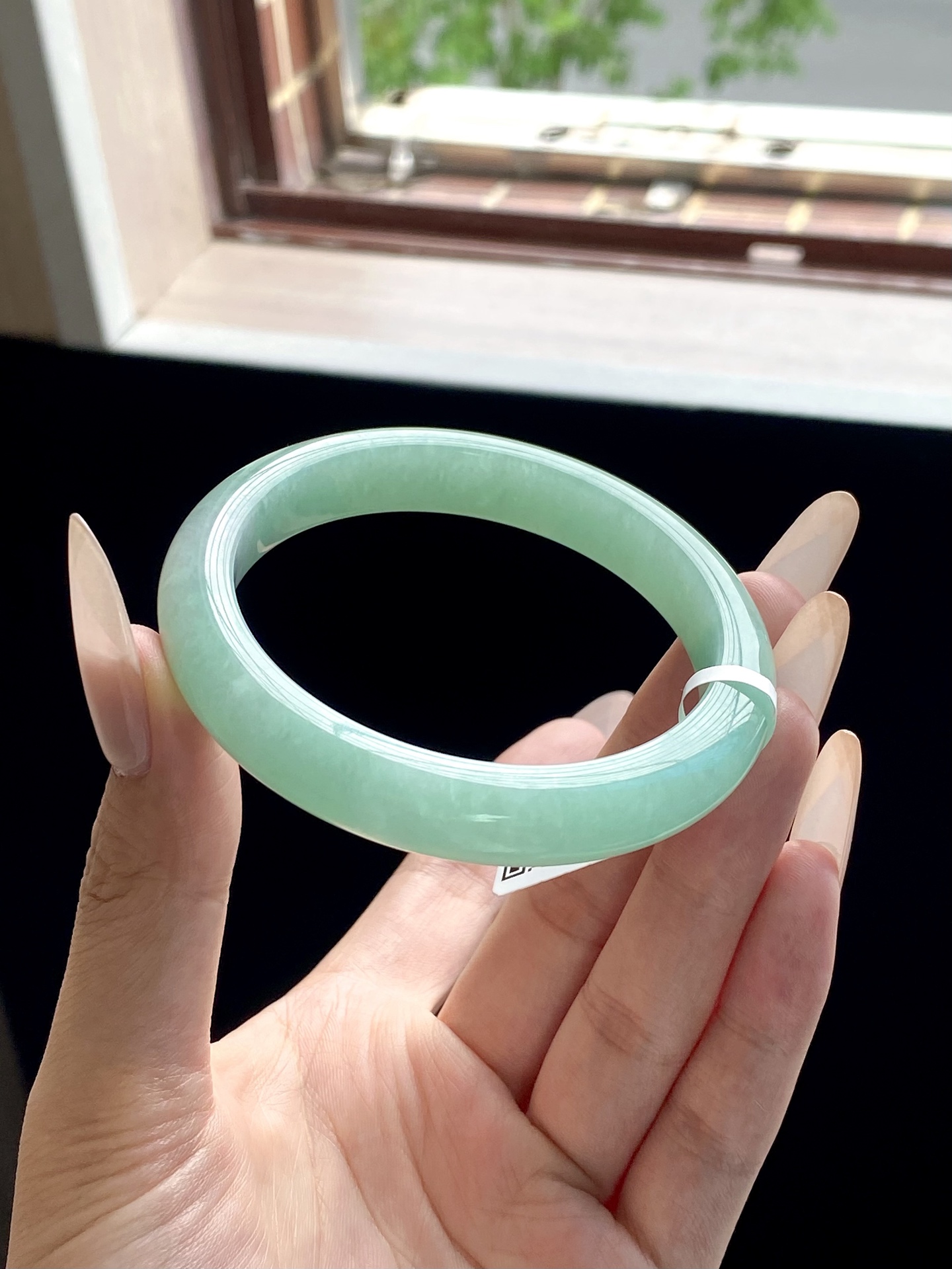 苹果绿泥鳅背正圈成品，无裂，HYC-707，⭕️58-11-8.5