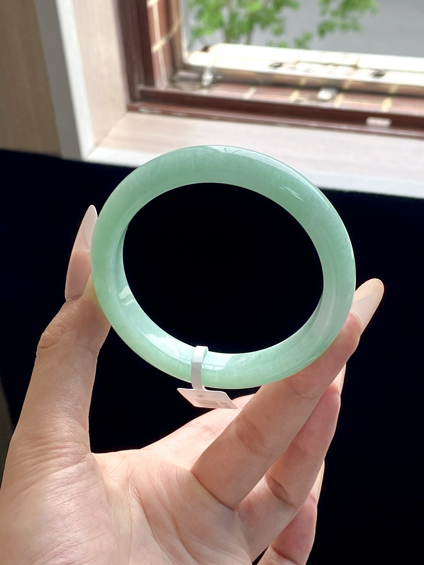 苹果绿泥鳅背正圈成品，无裂，HYC-707，⭕️58-11-8.5