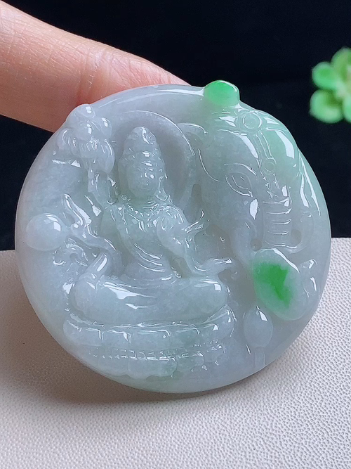 普贤菩萨，无裂，尺寸47.8/52，编号30bmh  6