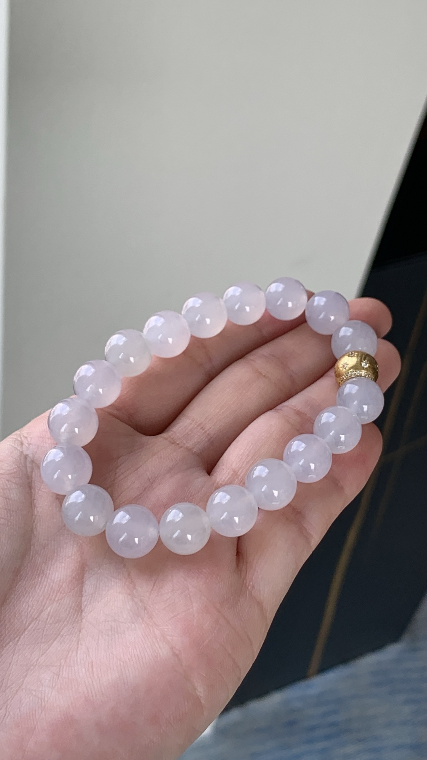 ️【珠子手串】冰润水透，种老细腻起荧，尺寸：10，9.8，asd157