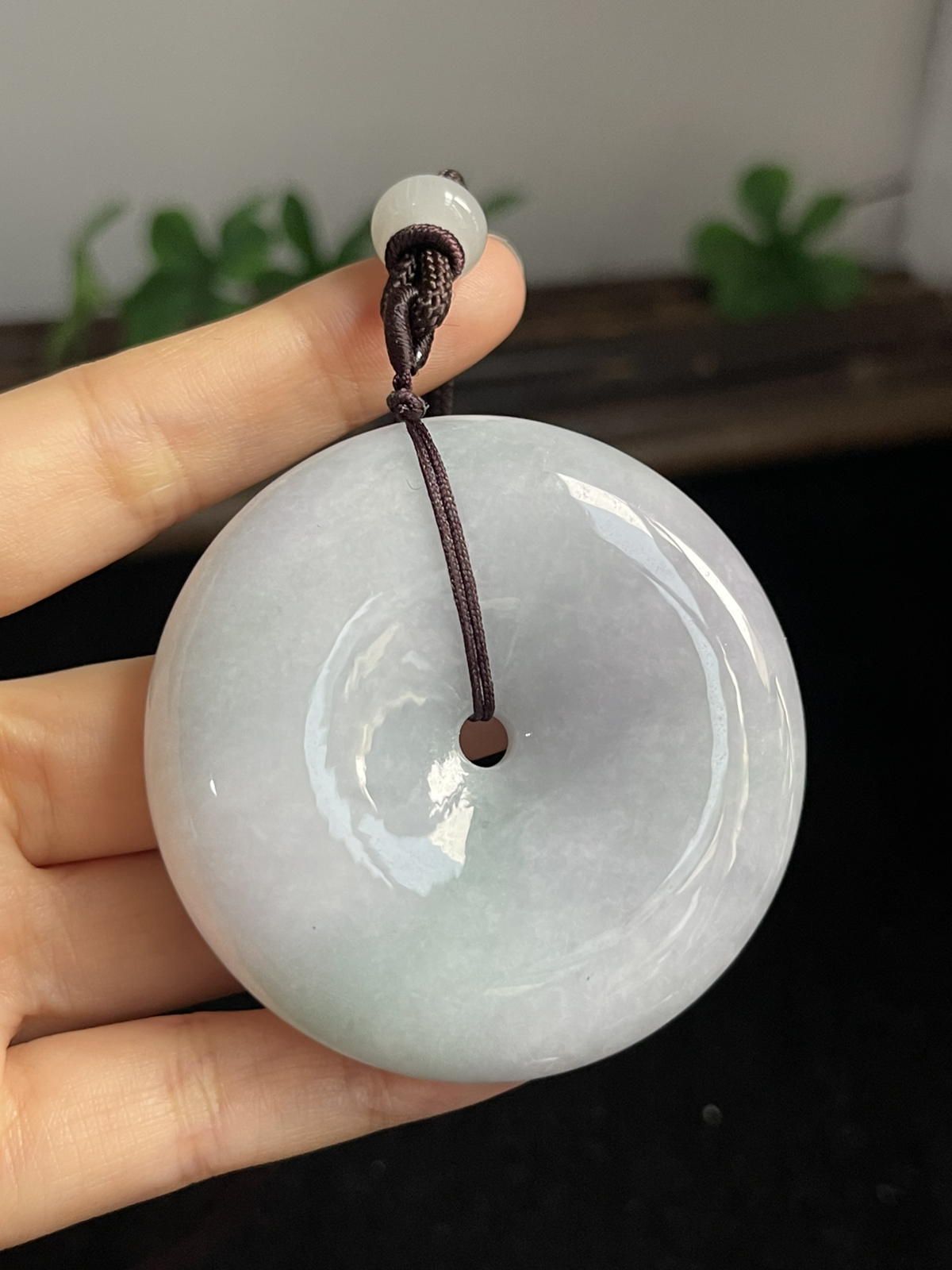 翡翠糯化种平安扣