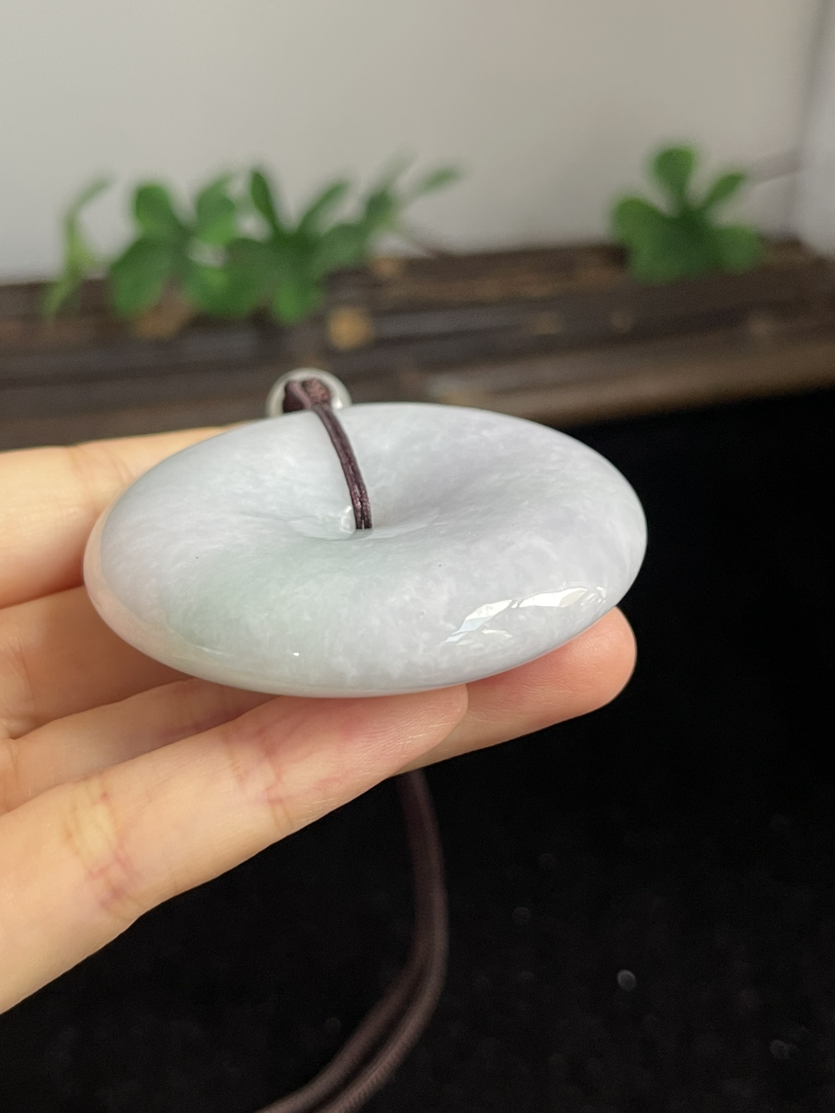 翡翠糯化种平安扣