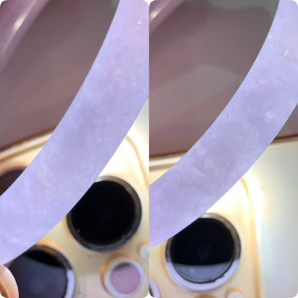 紫罗兰黄翡圆条手镯尺寸60*8*9 种质细腻，紫色浪漫柔和，飘几抹黄翡，韵味十足，上手温婉贵气！