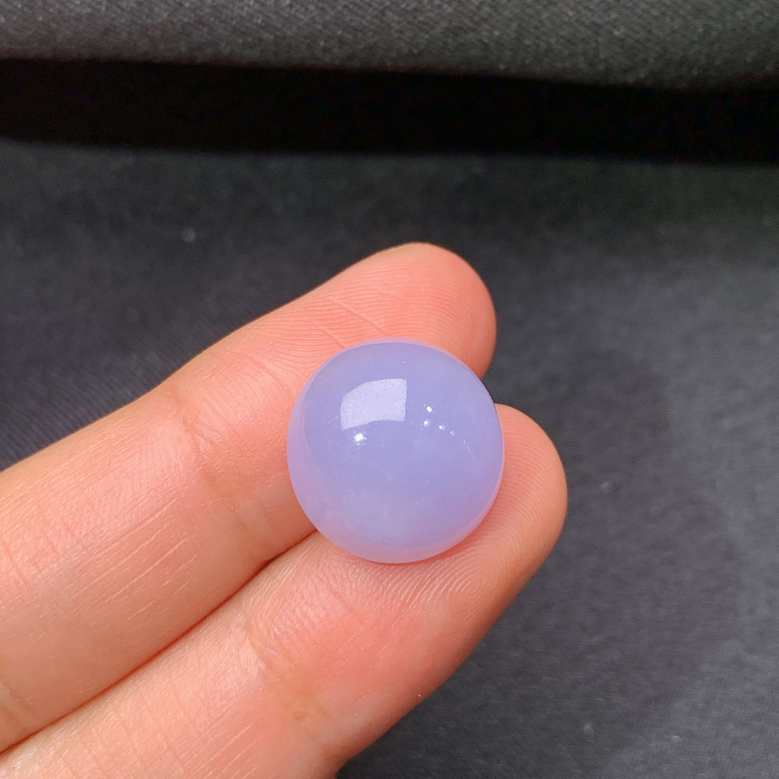 冰紫罗兰蛋面，镶嵌佳品，温润细腻，颜色鲜艳，Xili 尺寸14.2*7.3