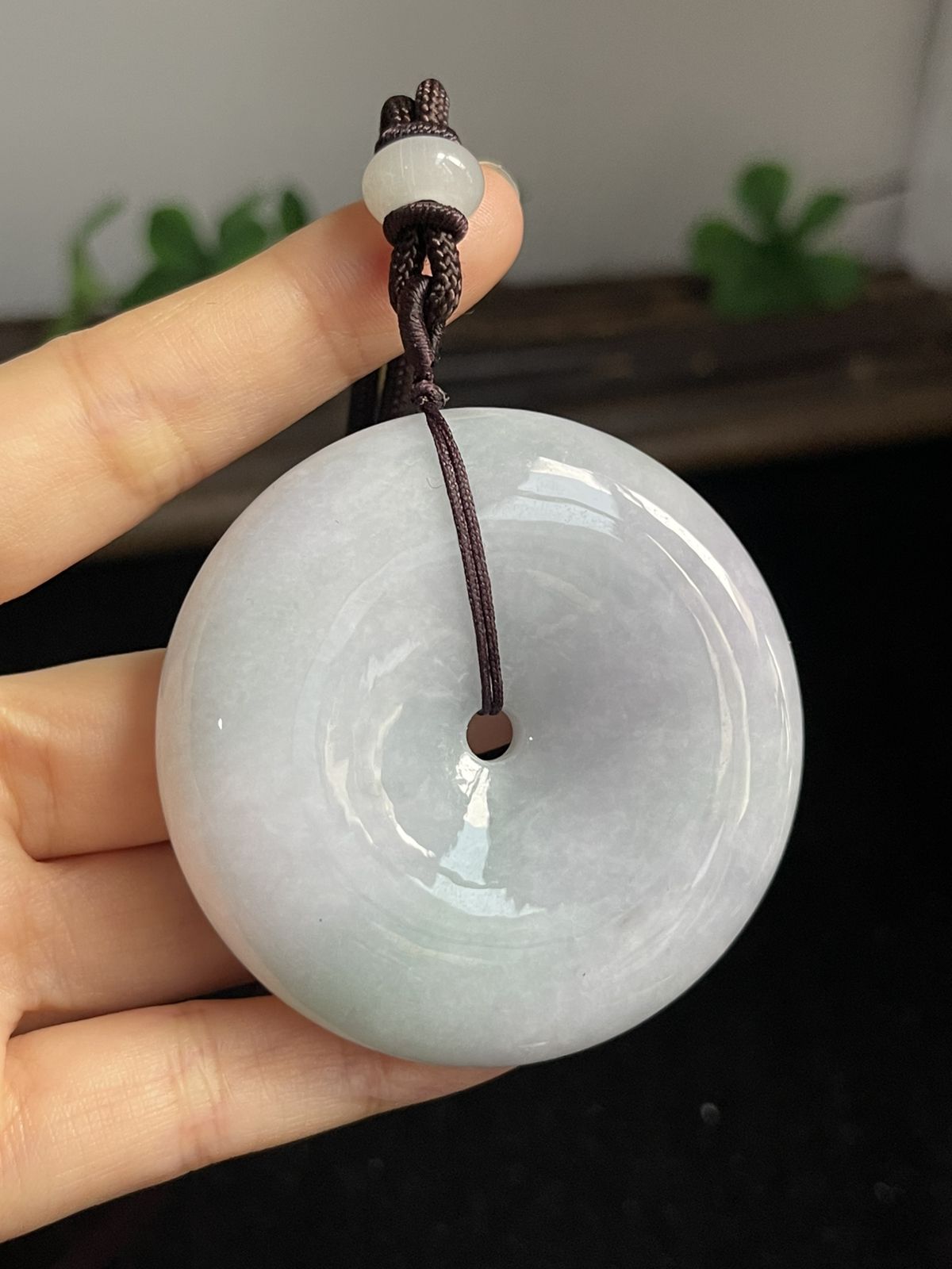 翡翠糯化种平安扣