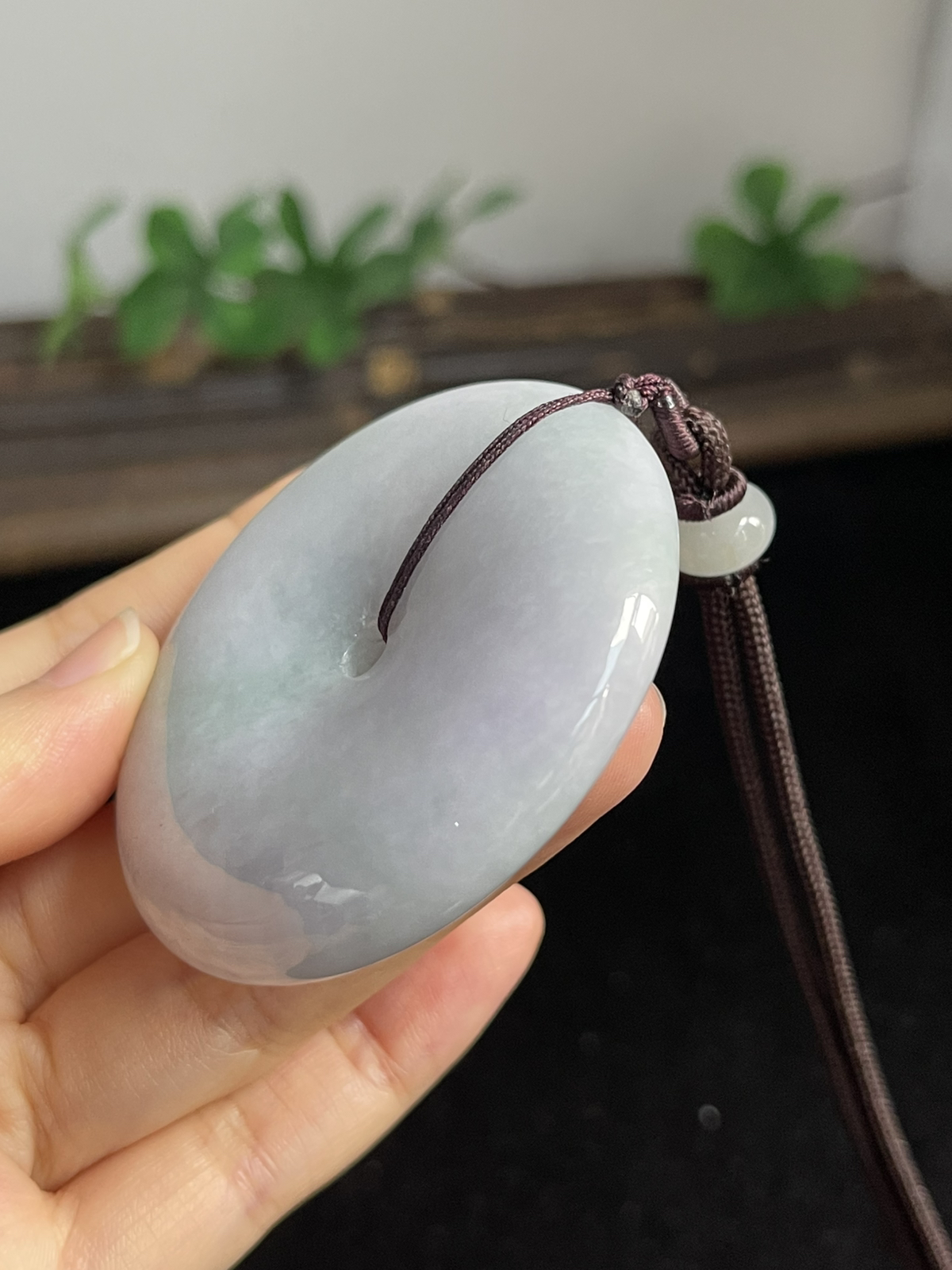 翡翠糯化种平安扣
