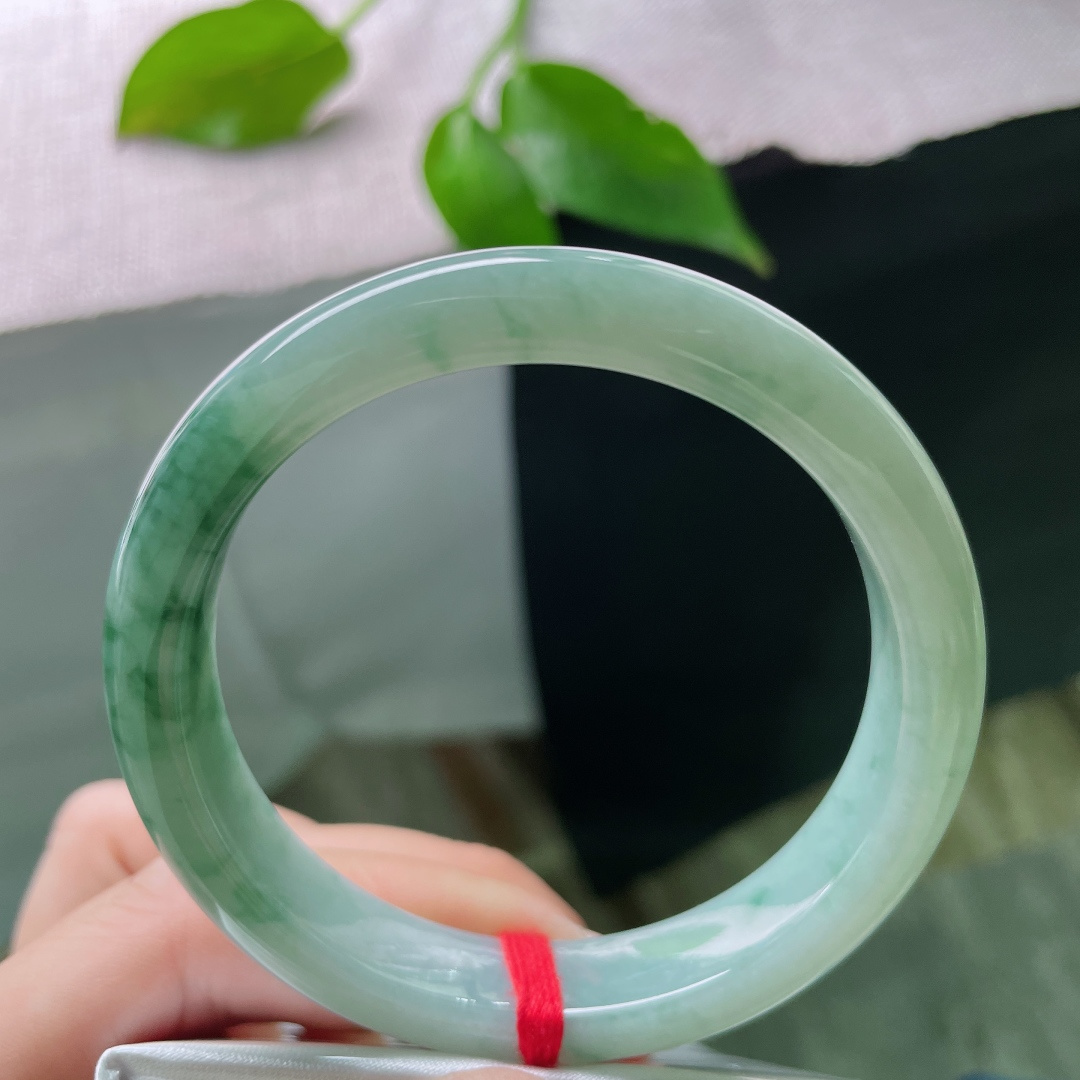 55.3/11.5/7，飘花正圈，天然晕染，如烟似雾，每一缕花色，都是时光落笔。无裂，ss49329a
