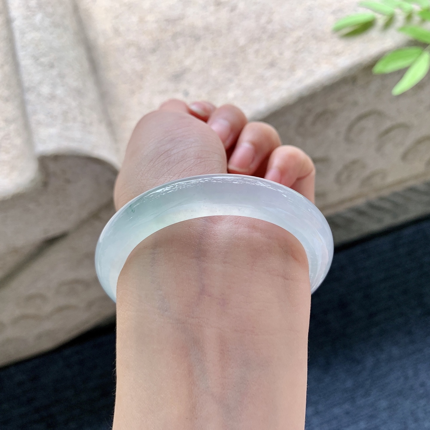 正圈50 51 冰晴底，清透，水润，种老，细腻，无裂