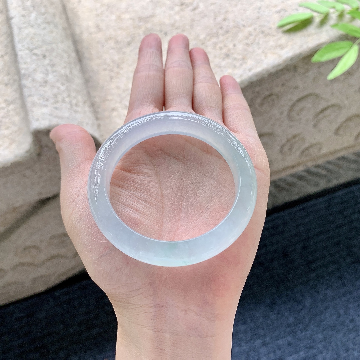 正圈50 51 冰晴底，清透，水润，种老，细腻，无裂