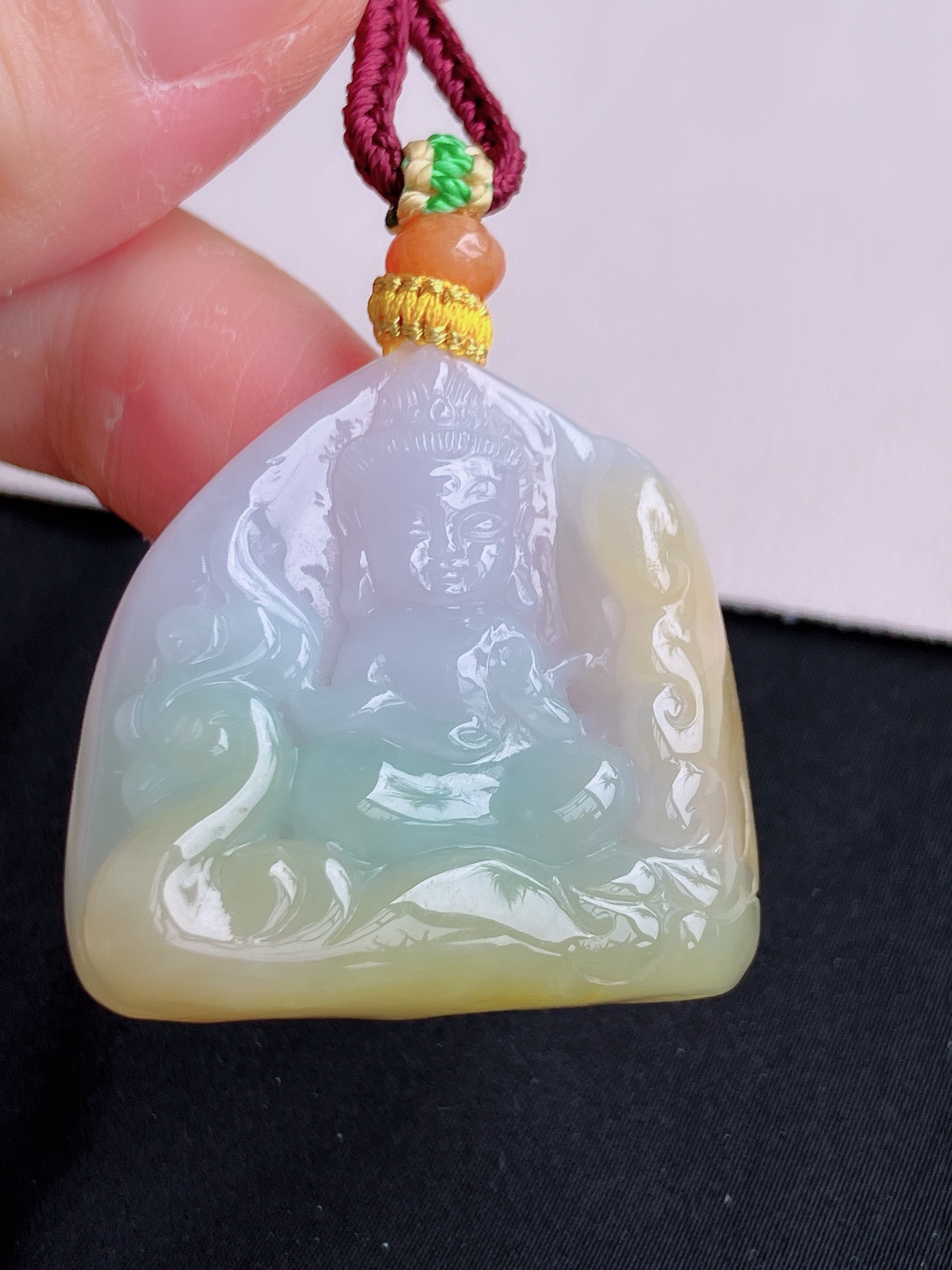 ️，三彩宝宝佛，特色细腻，尺寸35/30.8/7.8，自然光实拍