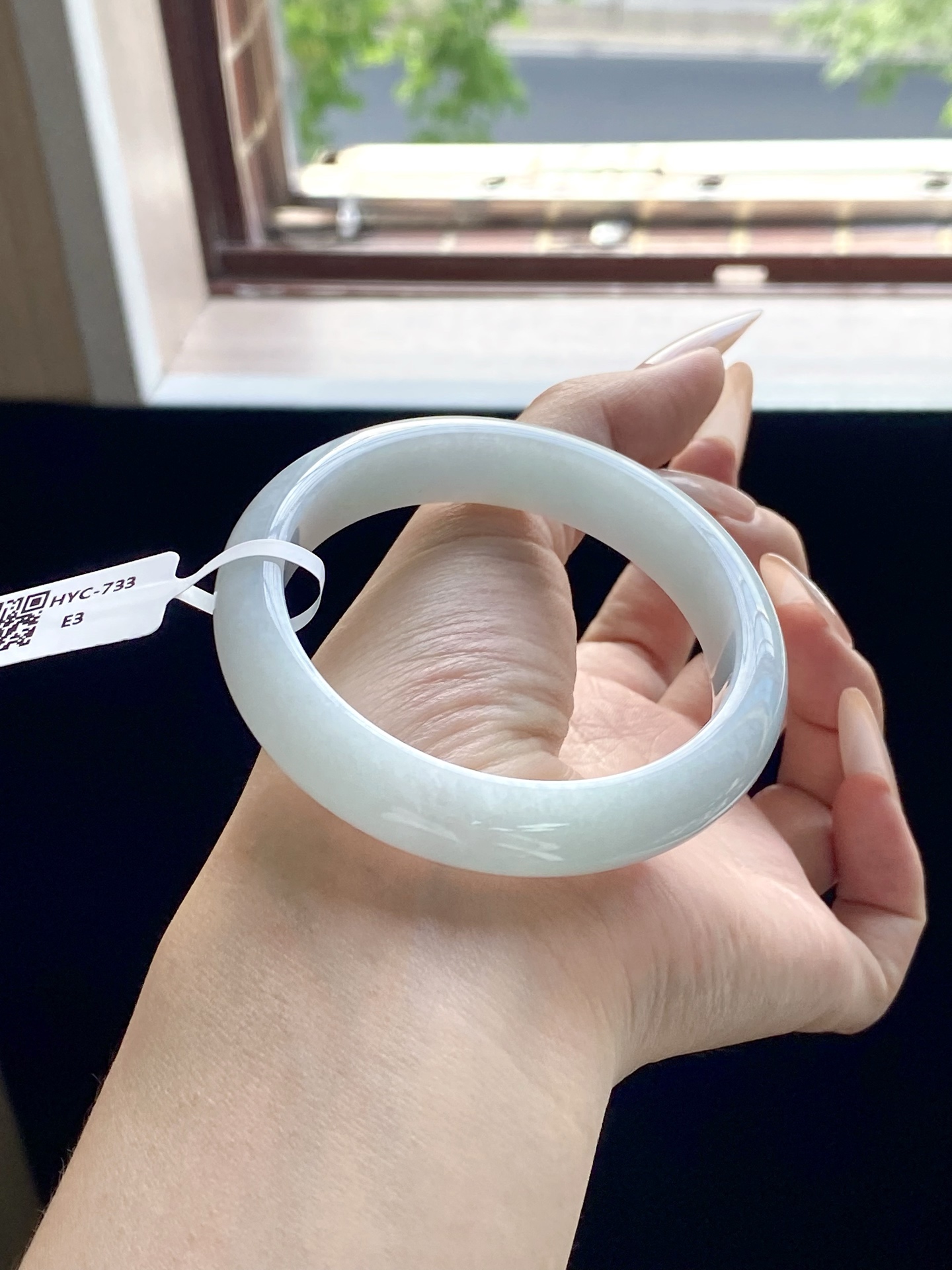 蓝底正圈成品（无裂） HYC-733 ⭕️57-12.6-8.2