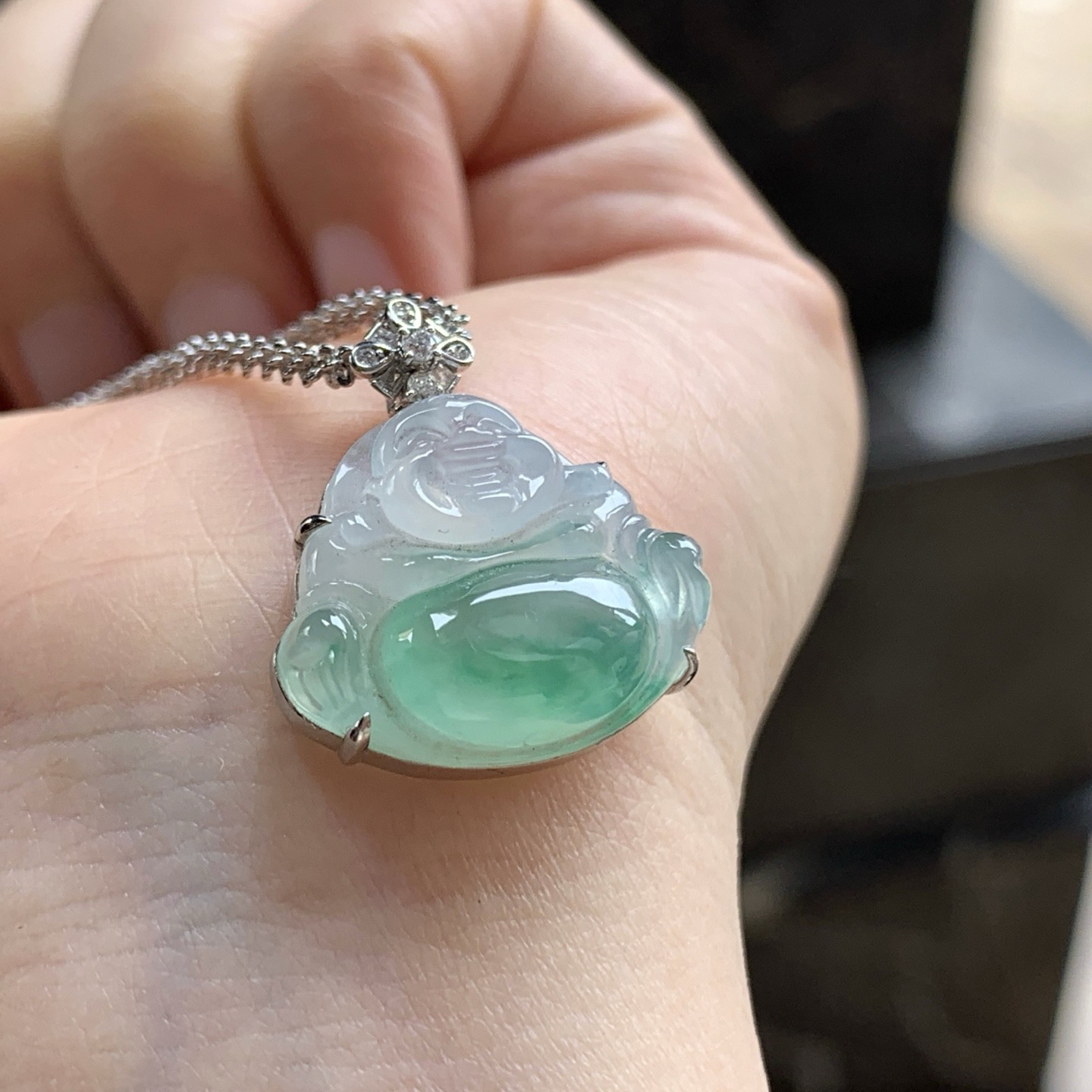 金钻镶嵌飘绿佛公^_^