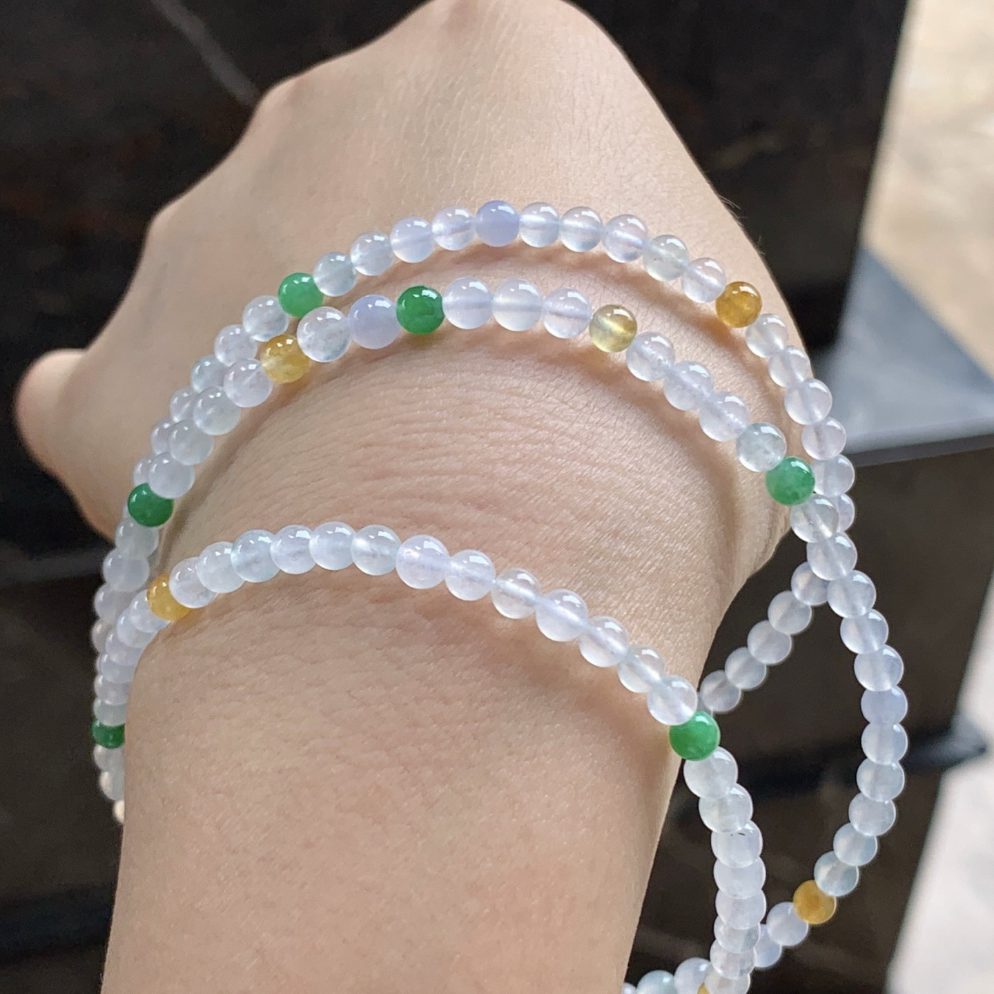 冰种珠链^_^冰透