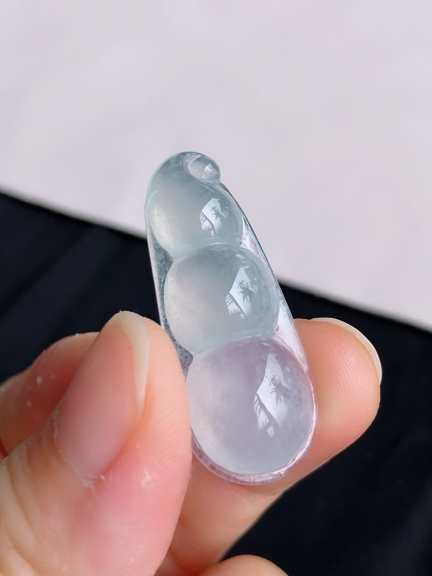 ️冰透福豆，晶莹剔透，尺寸35.6/14.5/7.3，自然光实拍