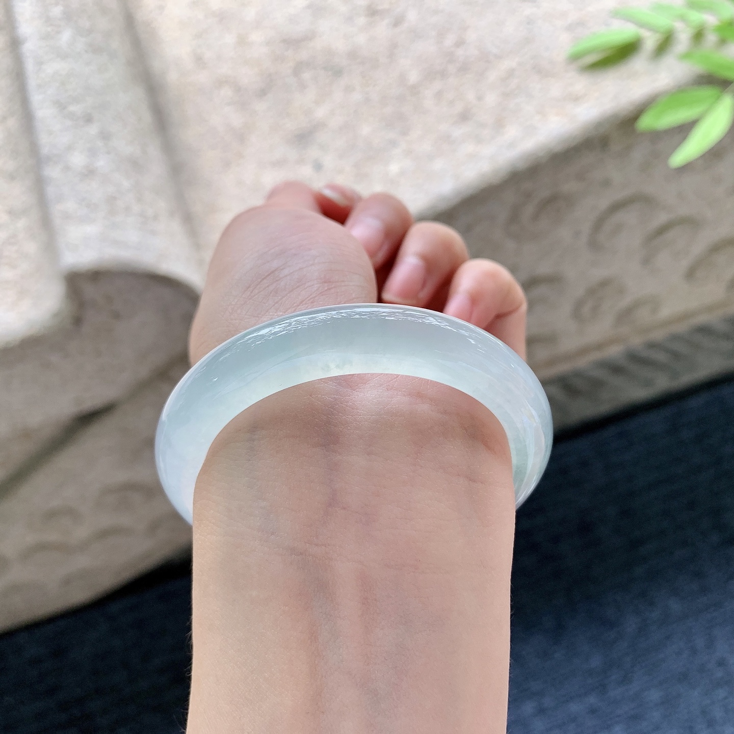 正圈50 51 冰晴底，清透，水润，种老，细腻，无裂