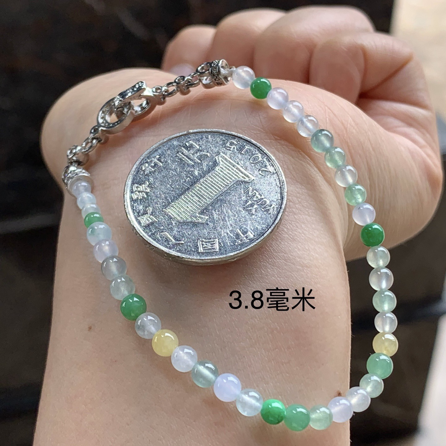 冰种手串^_^鲜艳
