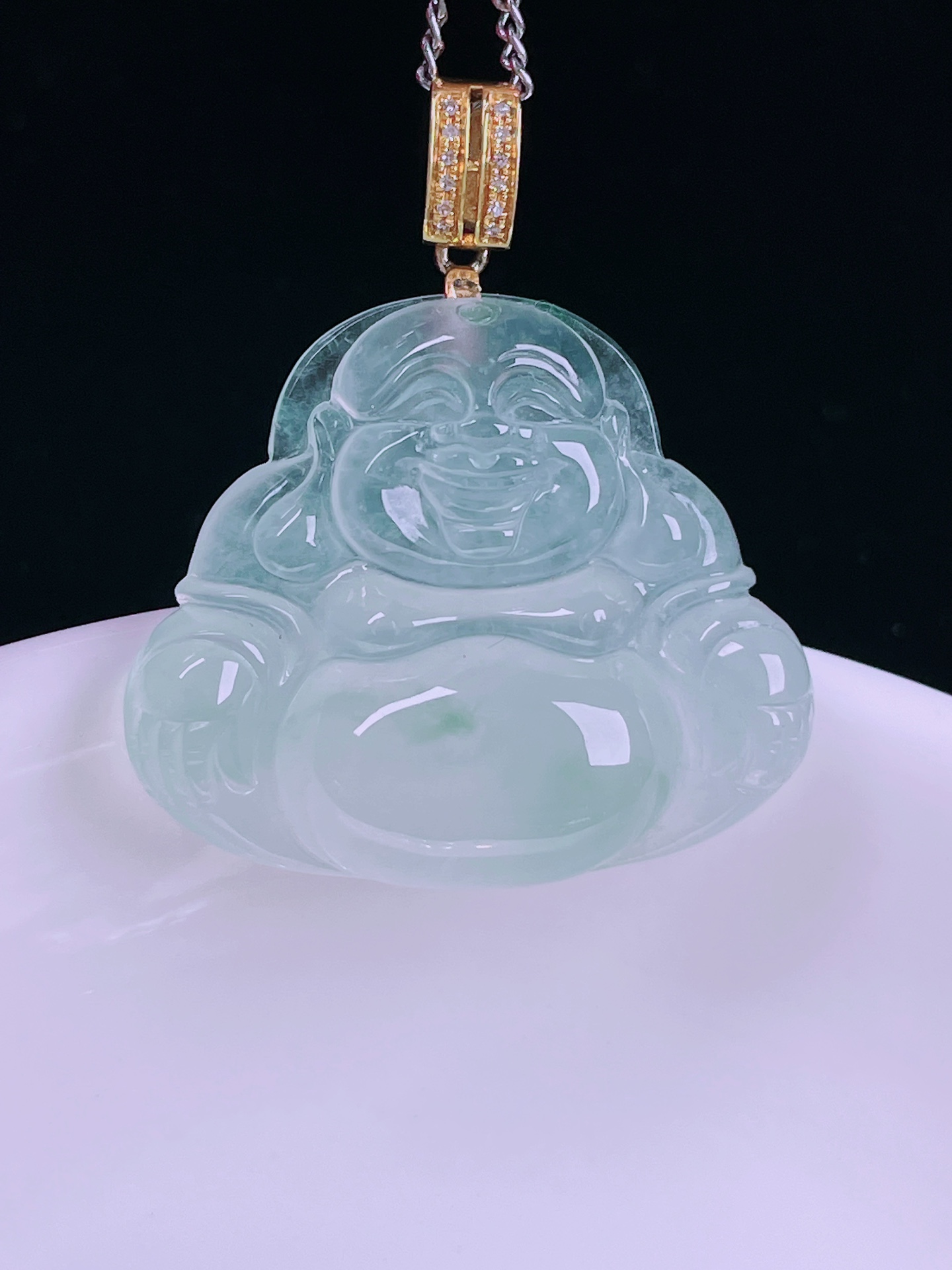 ️冰种观音，老种起光，细底通透，尺寸：32.5/24.24/7.2，0508
