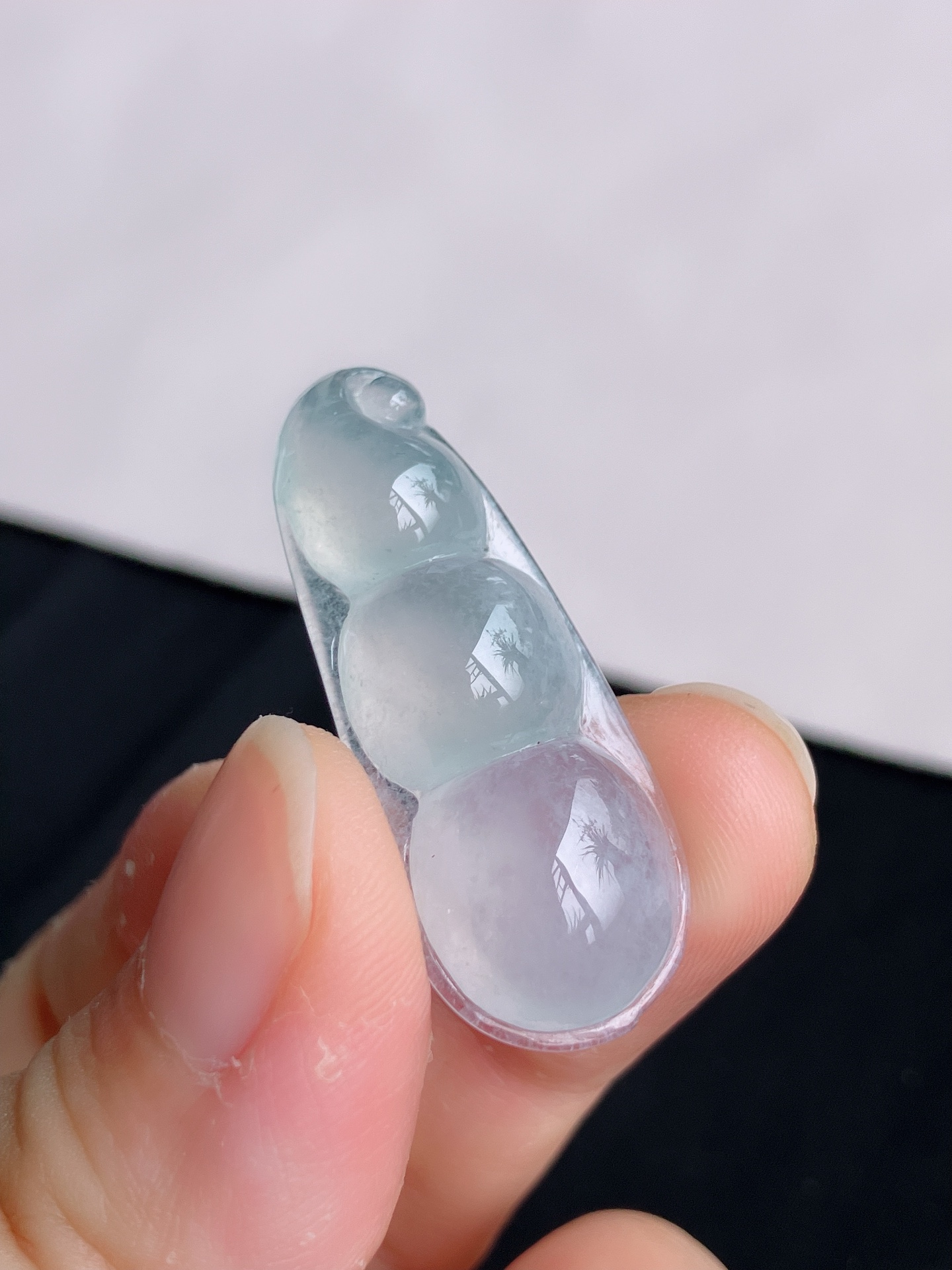 ️冰透福豆，晶莹剔透，尺寸35.6/14.5/7.3，自然光实拍