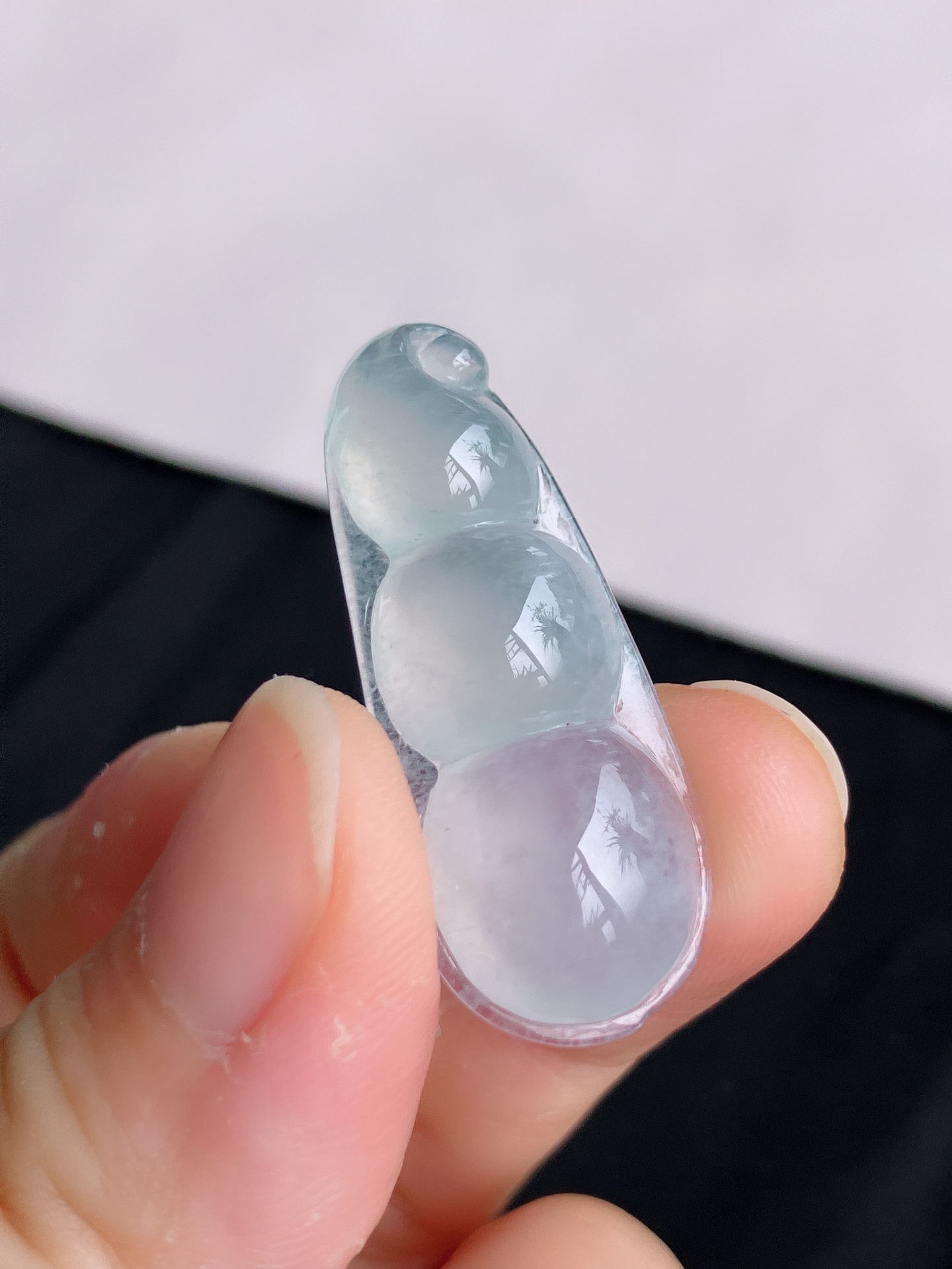 ️冰透福豆，晶莹剔透，尺寸35.6/14.5/7.3，自然光实拍