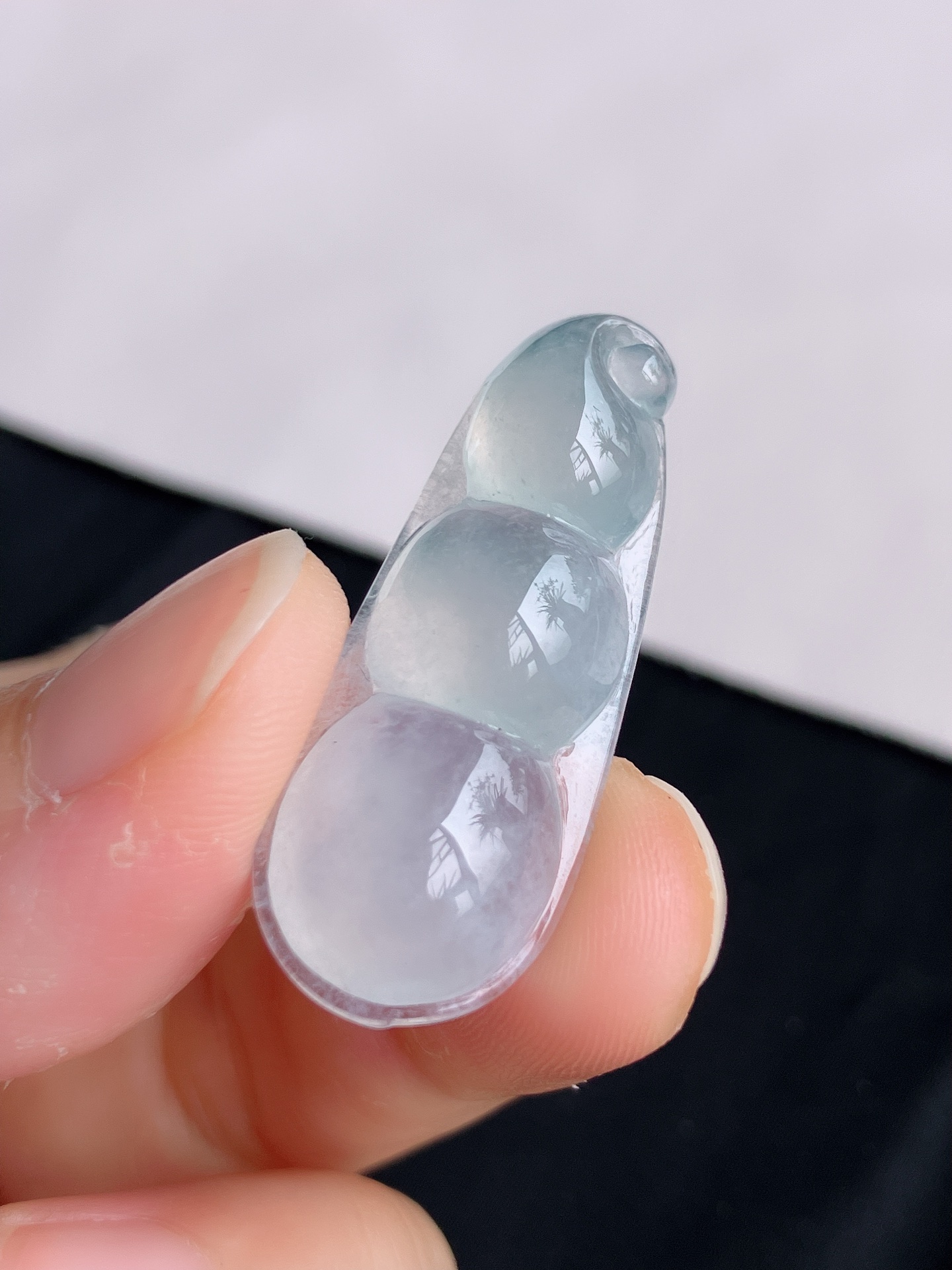️冰透福豆，晶莹剔透，尺寸35.6/14.5/7.3，自然光实拍