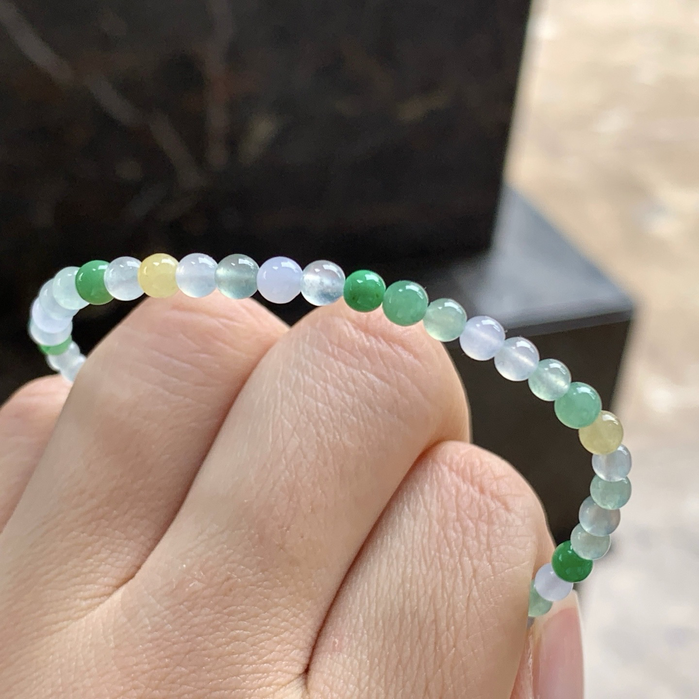 冰种手串^_^鲜艳