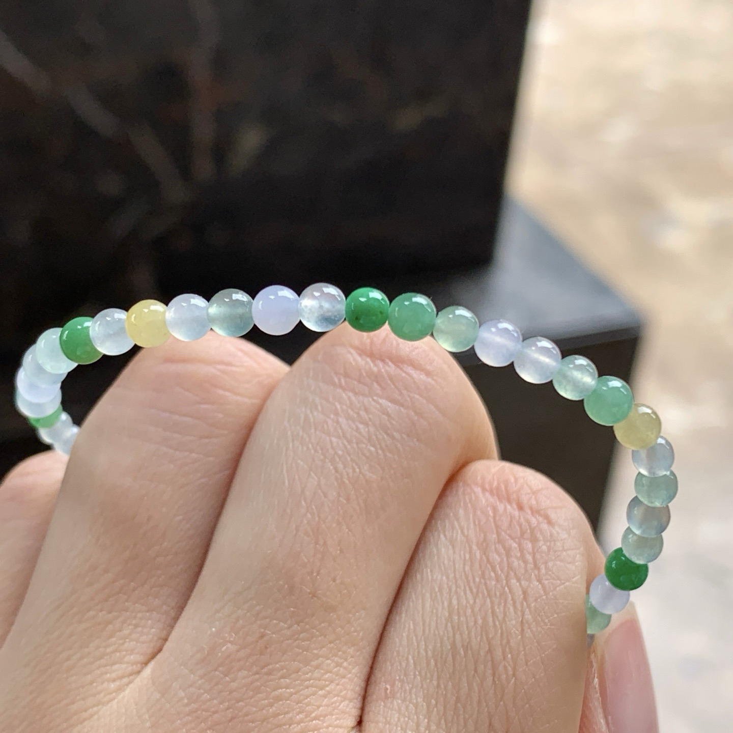 冰种手串^_^鲜艳