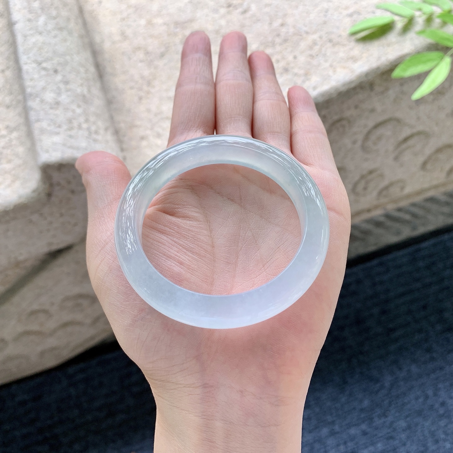 正圈50 51 冰晴底，清透，水润，种老，细腻，无裂