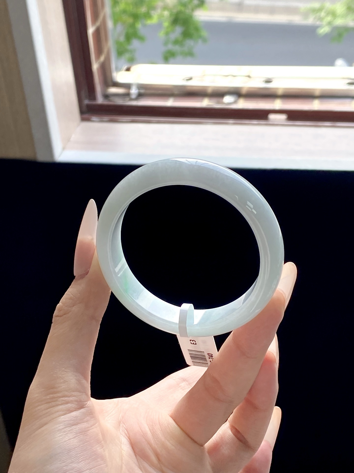 小圈口白月光飘绿正圈成品 HYC-740 ⭕️53-12.4-7.5