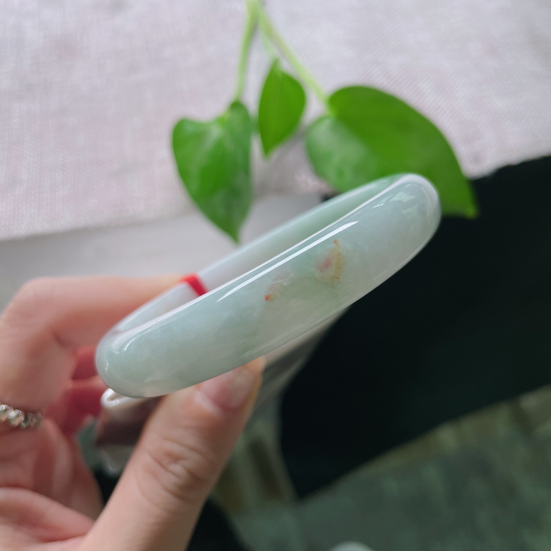 58.4/11.9/7，浅绿底正圈，水润，底子细腻，百搭款，洒金，有纹，ss50776a