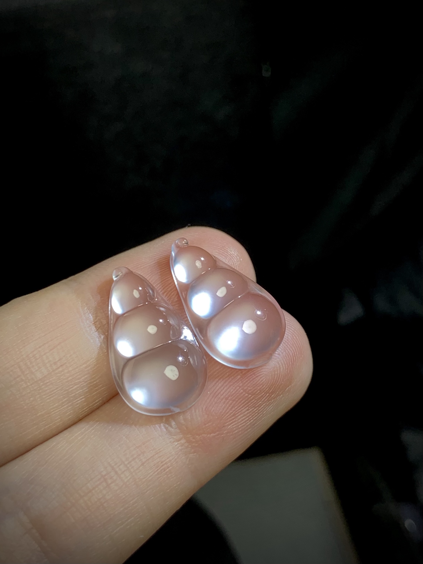 ️ 玻璃种，茅台白，高品质豆子裸石，20-11.3-4mm
