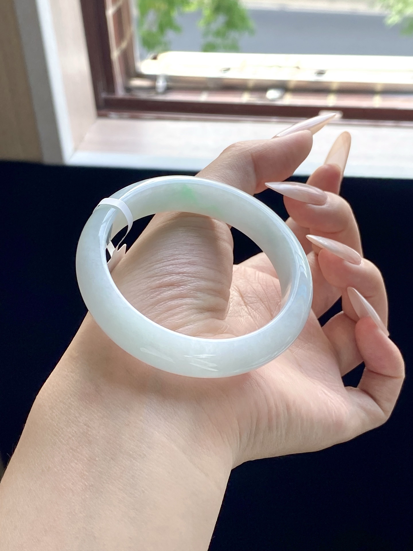 小圈口白月光飘绿正圈成品 HYC-740 ⭕️53-12.4-7.5