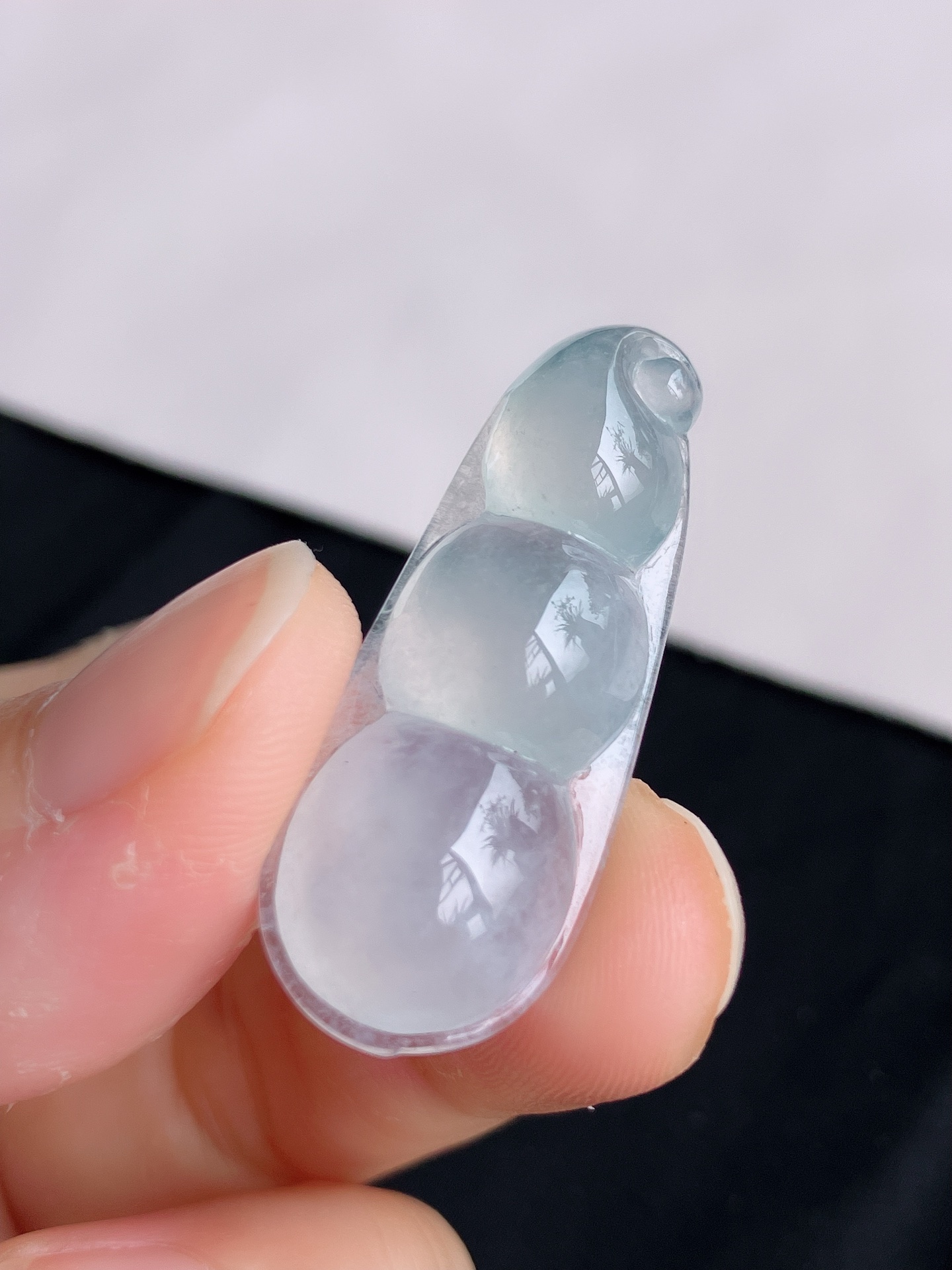 ️冰透福豆，晶莹剔透，尺寸35.6/14.5/7.3，自然光实拍