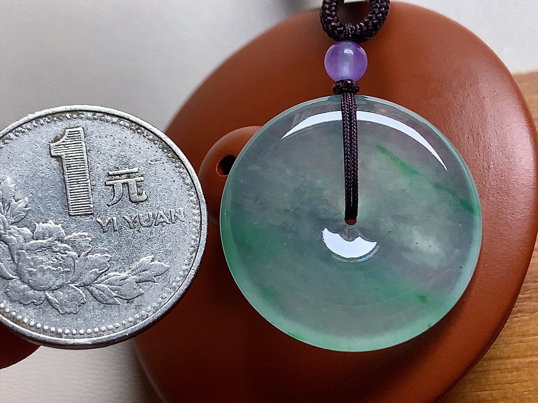 ️ 飘色怀古 色泽俏丽，种水起胶感，尺寸26.5*4.3