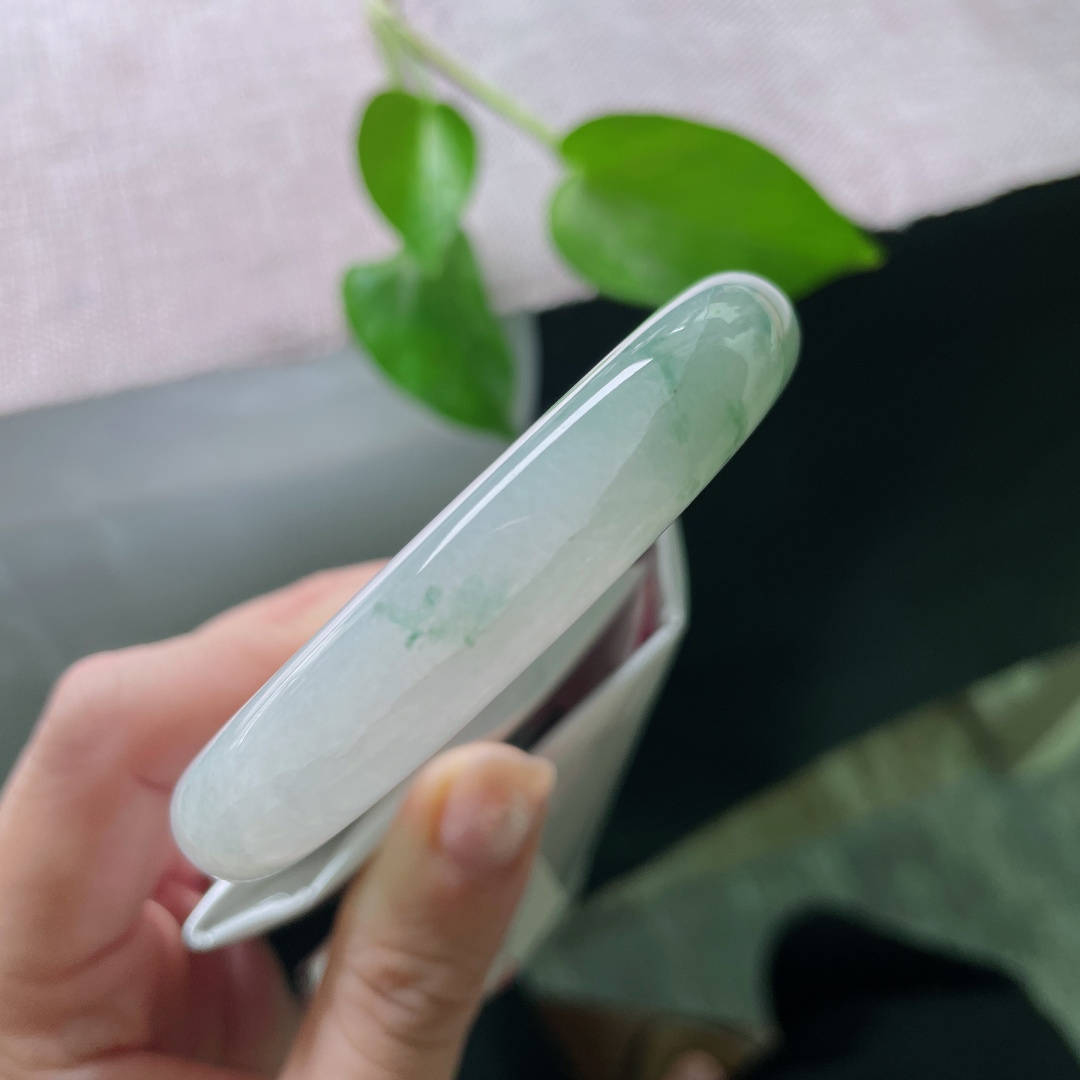 飘花正圈，青白配色，素雅不张扬，又不失灵动，有纹 ss52396a