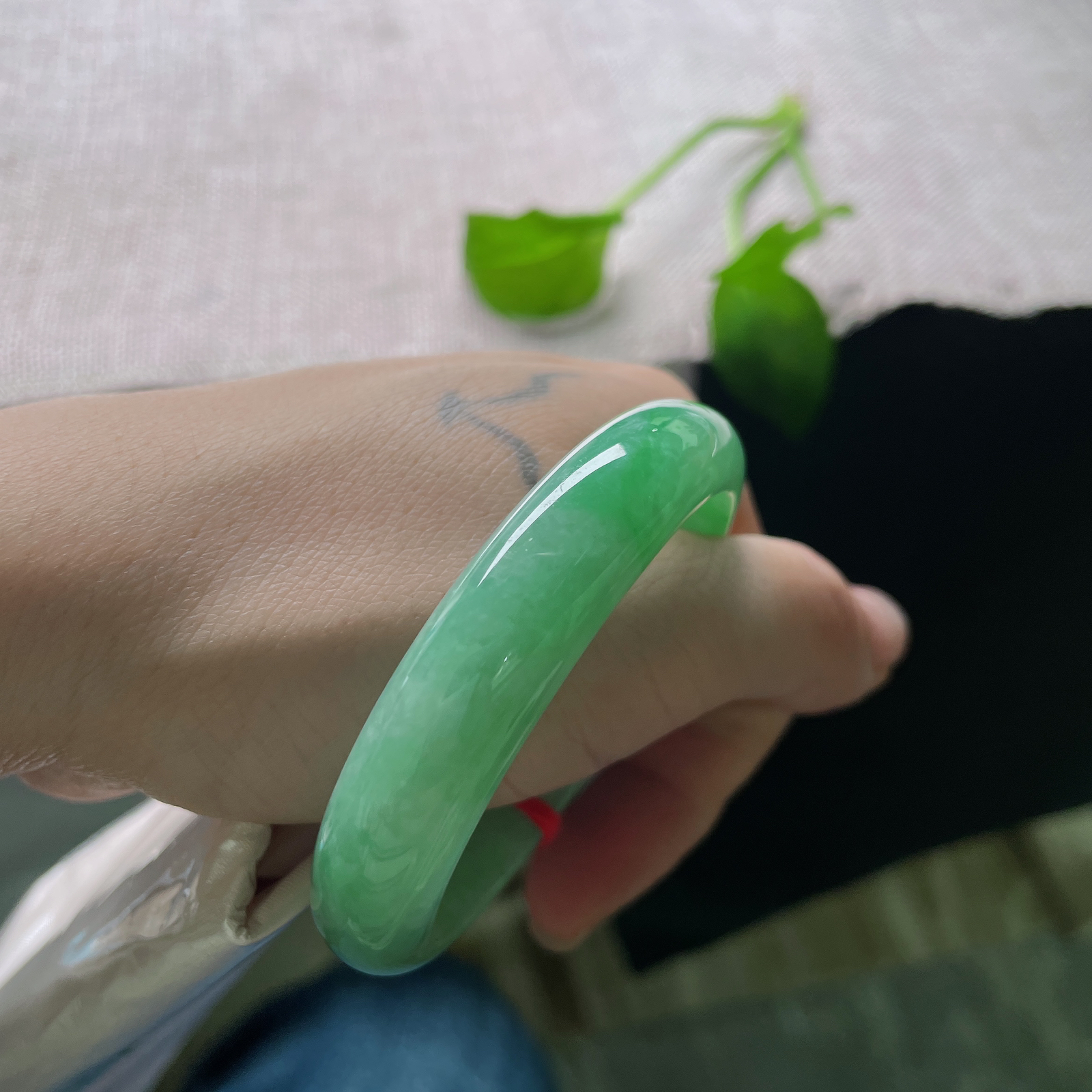 52（46）/12/7.3，绿底贵妃，绿底生韵，绰约多姿，种老，庄重，皮纹，ss51655a..