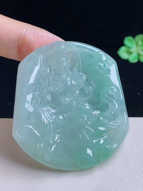 普贤菩萨，无裂，尺寸51.8/46.3/4.4/编号dk  8