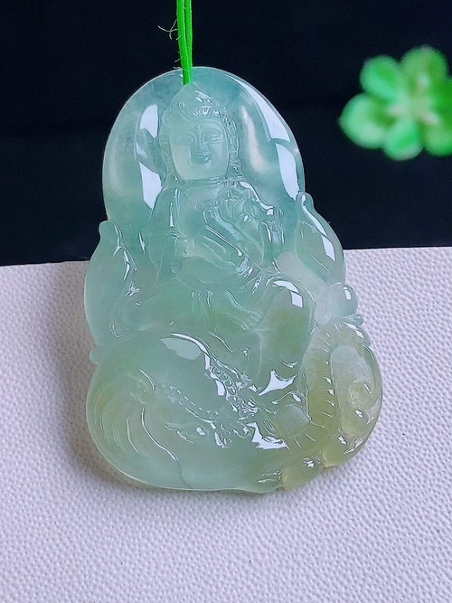 普贤菩萨，无裂，尺寸42/26.8/4.2/编号au 8