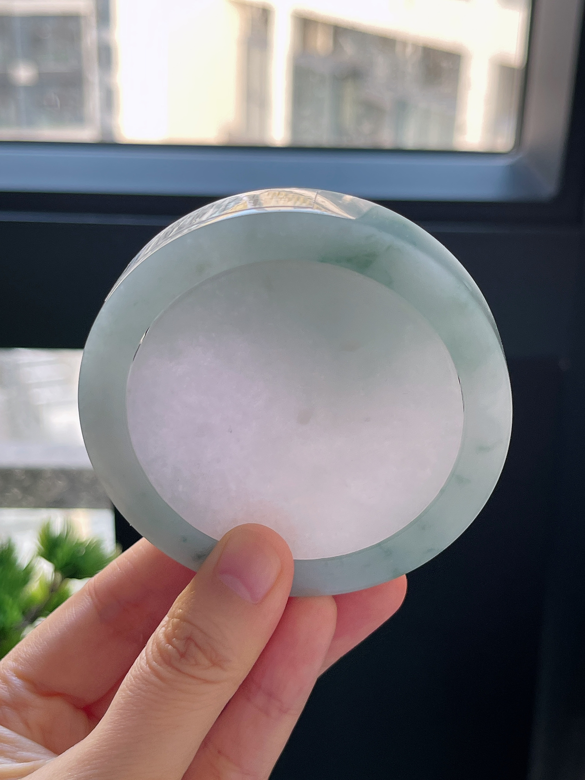 翡翠镯饼⭕️正圈最大做56.8