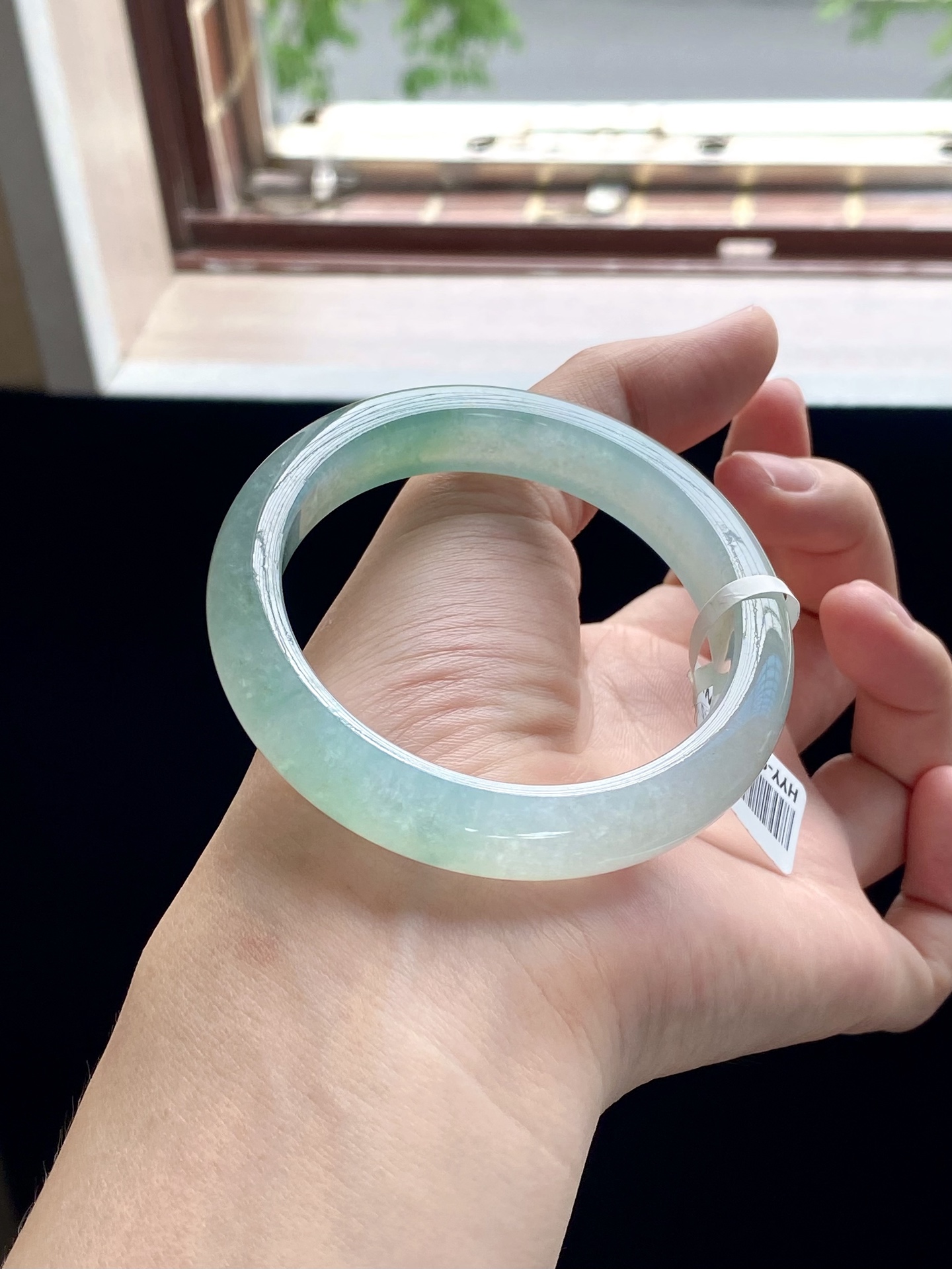 冰油青冰绿渐变半山水正圈成品 HYY-9950 ⭕️55.5-11.5-8.5
