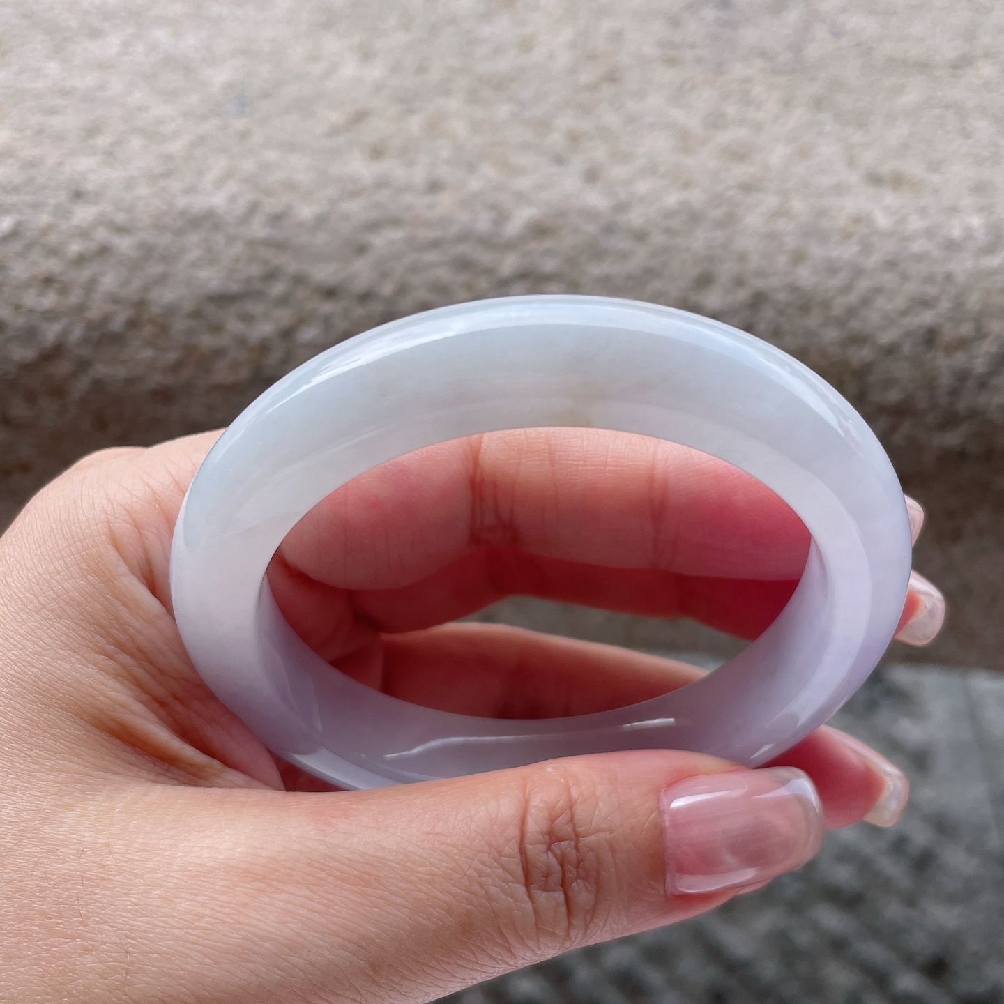 手镯正圈54 55 编码0512X10 冰润白冰，晶莹剔透，种老，细纹