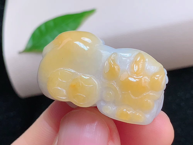 ️ 招财霸王貔貅，无裂，尺寸31.7-18.8-11.8mm，包A附证书