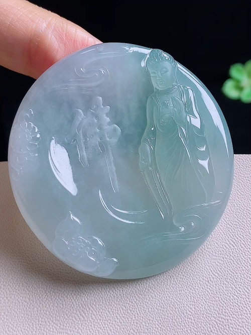 阿弥陀佛，无裂，尺寸53.2/50/5.5编号5yf10