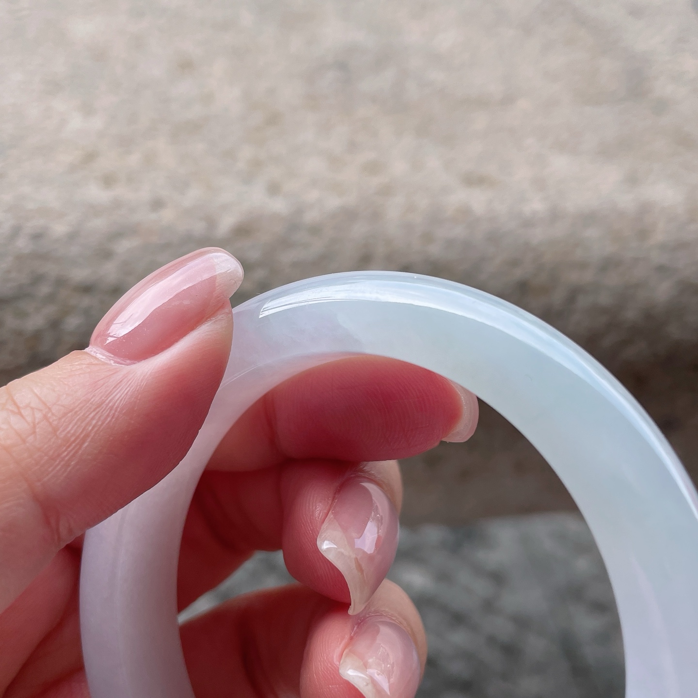 手镯正圈54 55 编码0512X10 冰润白冰，晶莹剔透，种老，细纹