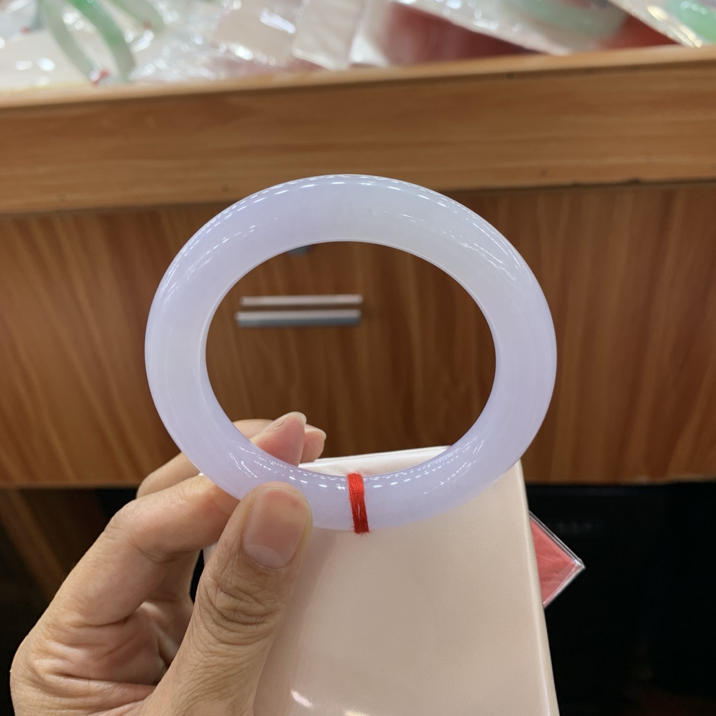050903JJ 圆条翡翠手镯 56.3-10.9-11.1