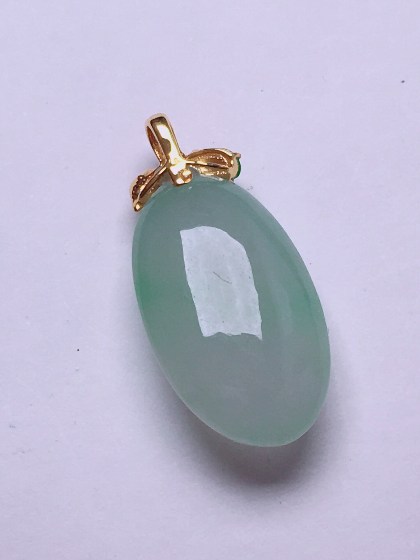 ️冰种绿福瓜吊坠，晶莹剔透，新颖时尚，无裂