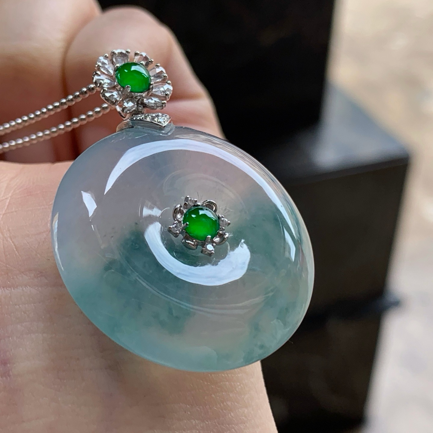 金扣飘花平安扣^_^厚实 鲜艳