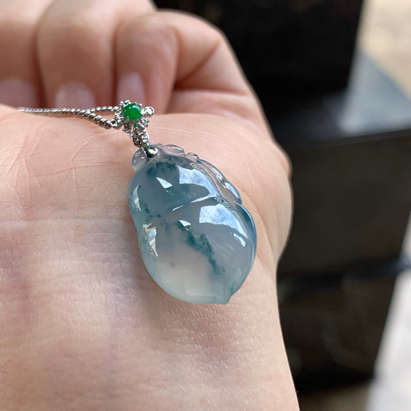 金扣蓝花福瓜^_^